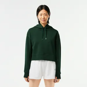 Женская толстовка Lacoste Loose Fit с капюшоном, зеленый, арт. SF0281