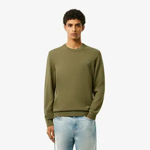 Мужской свитер Lacoste из органического хлопка, хаки, арт. AH1985