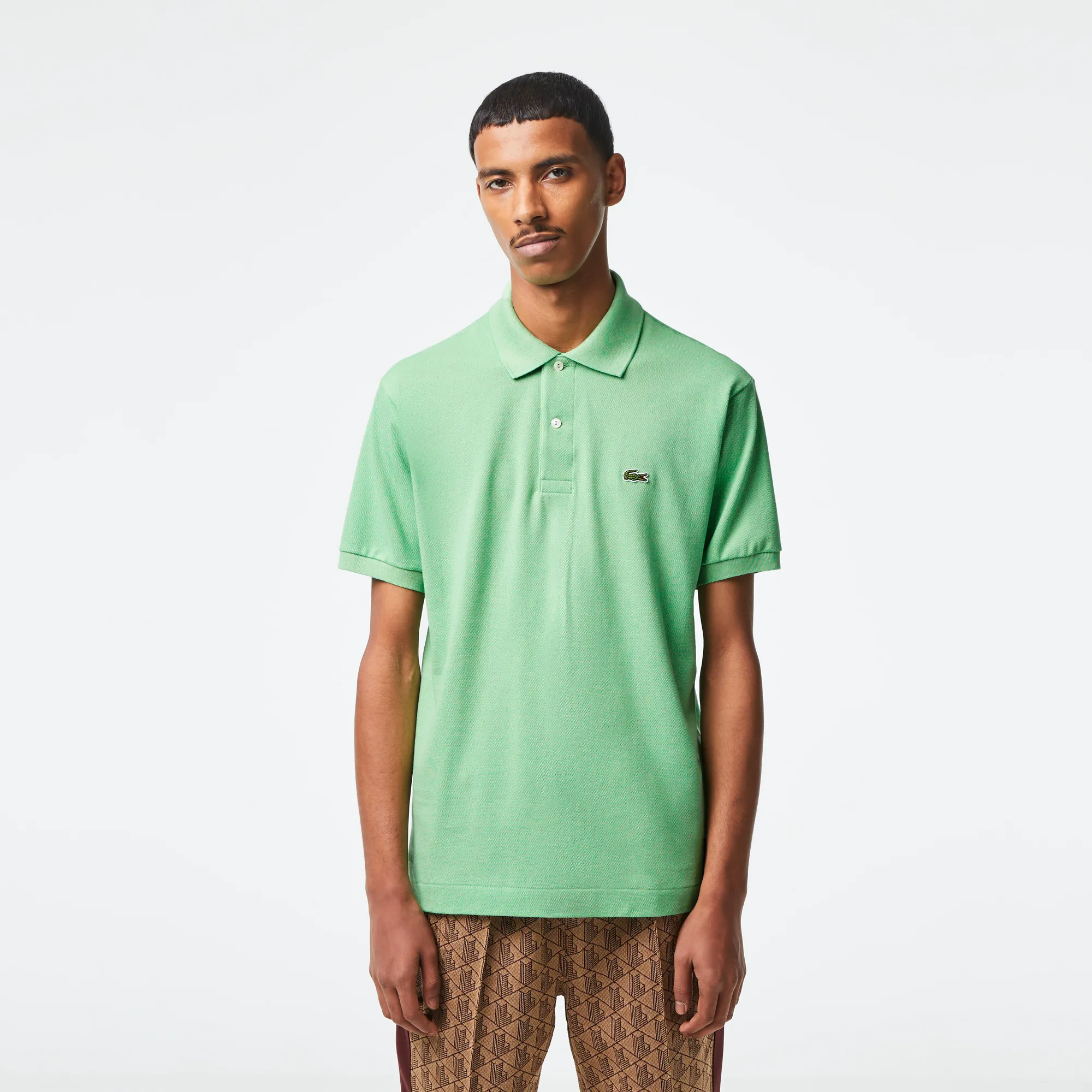 Мужское поло Lacoste Classic Fit, зеленый, арт. L1212