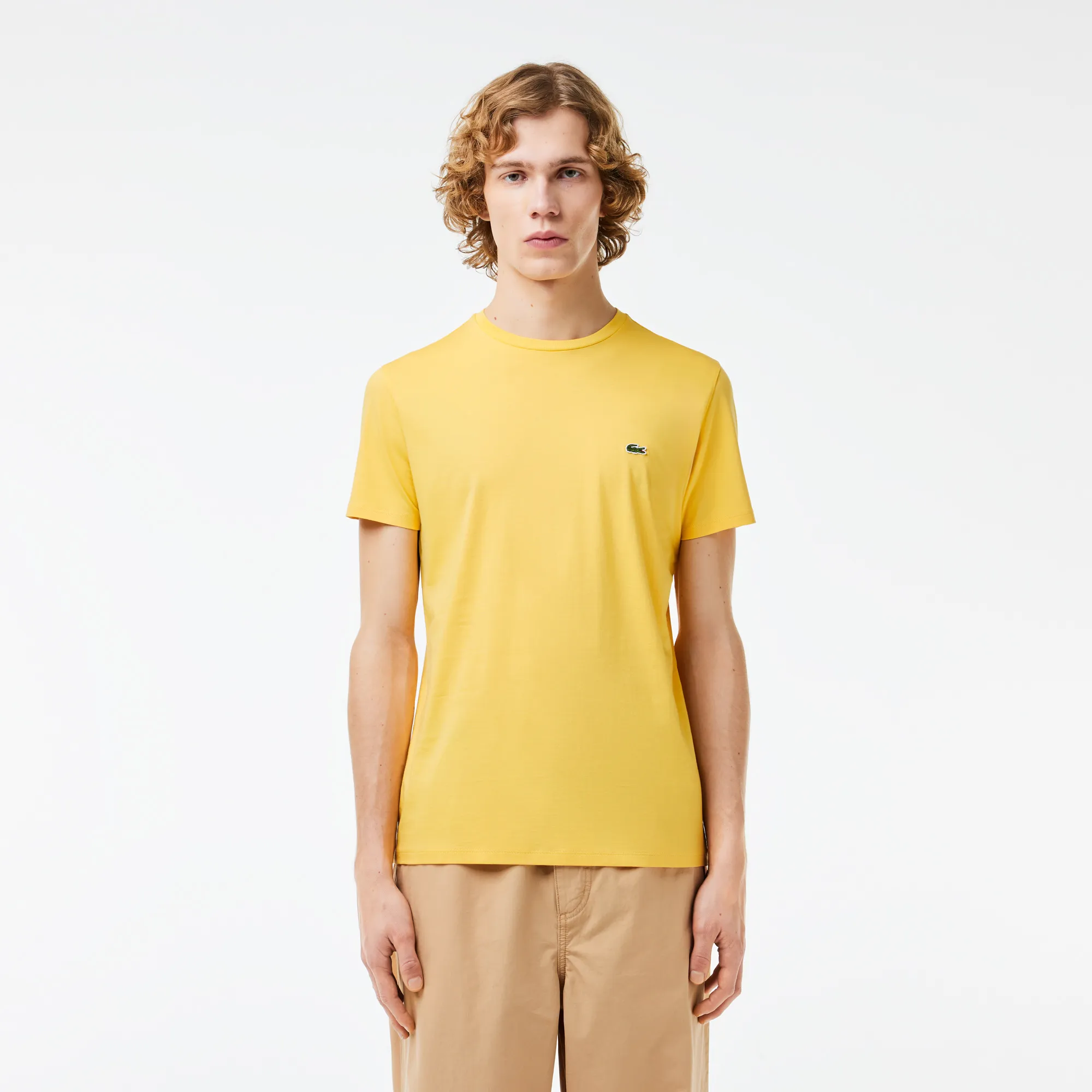 Мужская футболка Lacoste Regular Fit, желтый, арт. TH6709
