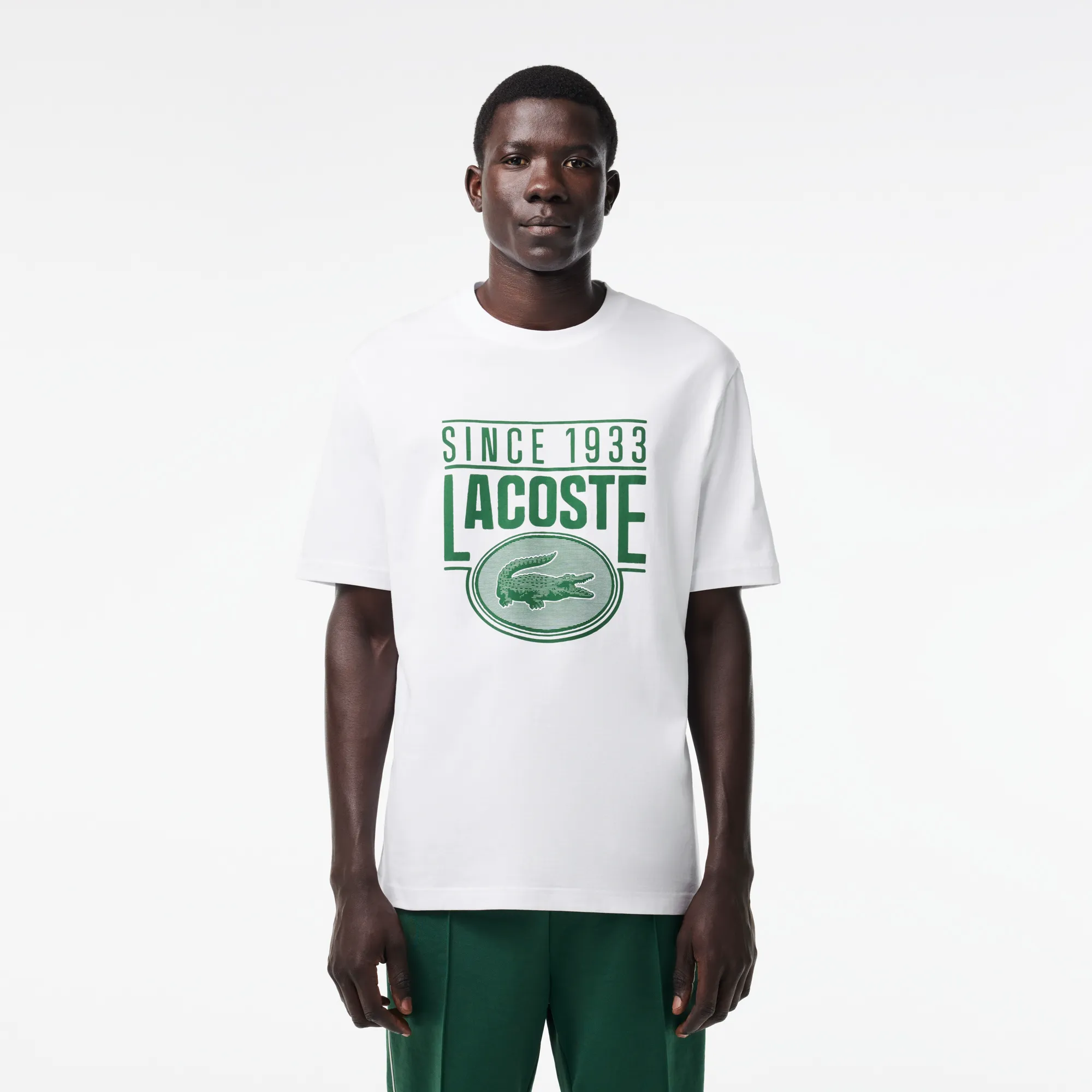 Мужская футболка Lacoste Regular Fit, белый, арт. TH7315