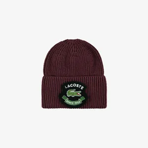 Вязаная шапка Lacoste, бордовый, арт. RB2501
