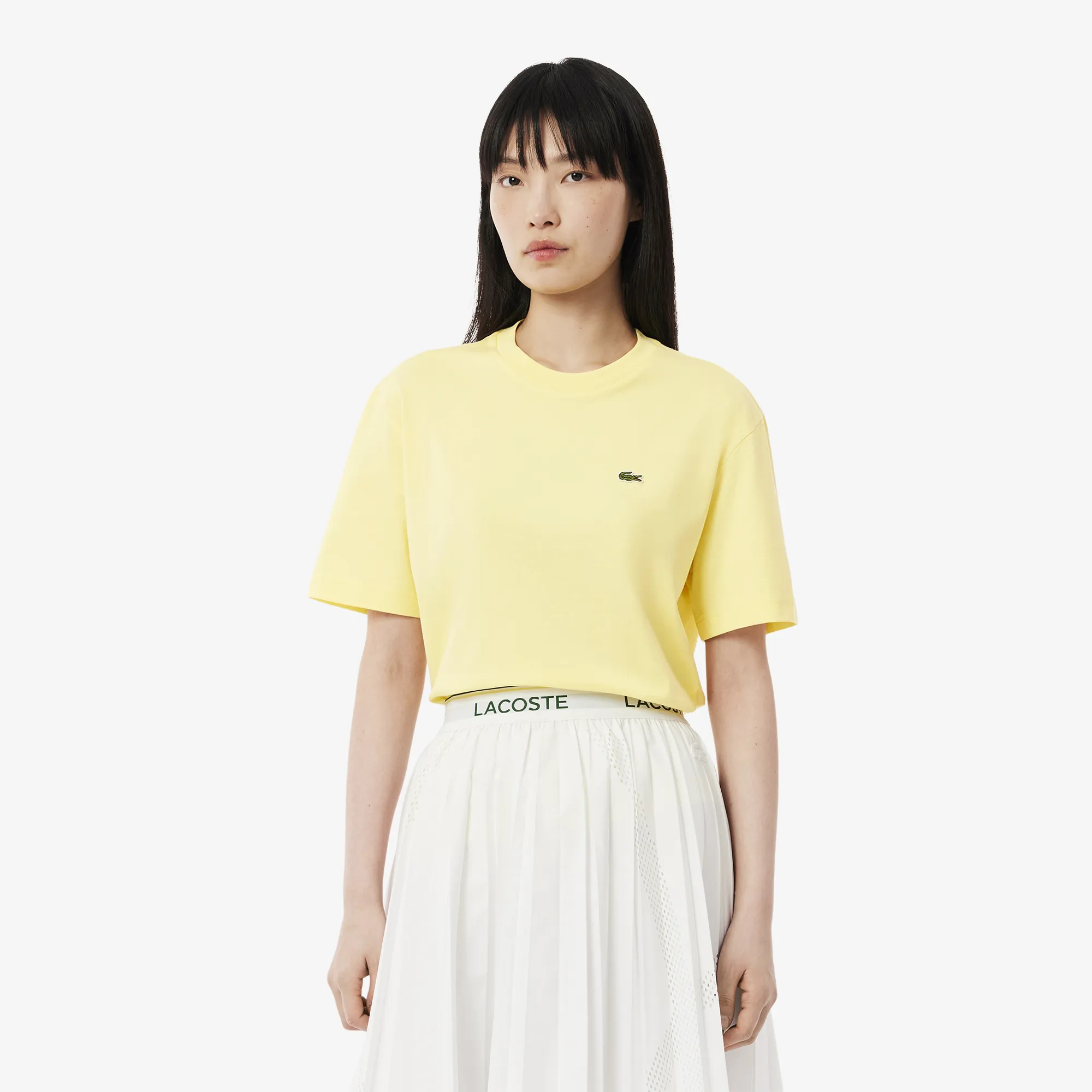 Женская футболка Lacoste Loose Fit, желтый, арт. TF7215