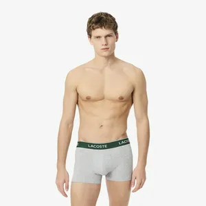 Мужское нижнее бельё Lacoste из хлопка, серый, арт. 5H1297