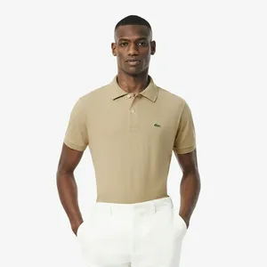 Мужское поло Lacoste из смеси эластичного органического хлопка, бежевый, арт. PH9851