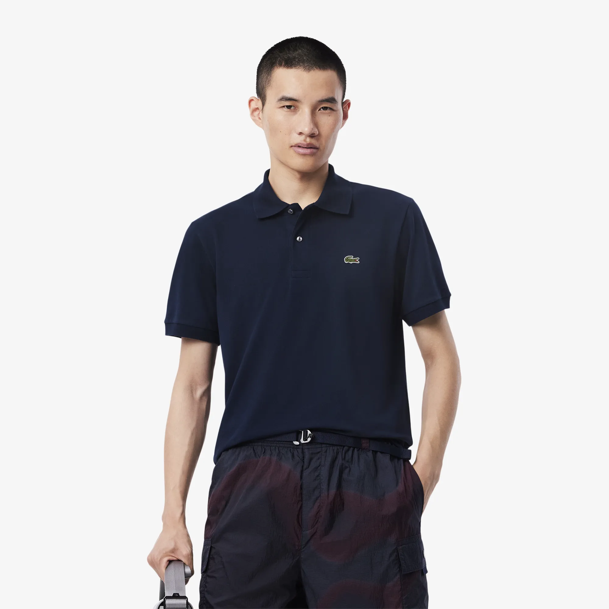 Мужское поло Lacoste из эластичного органического хлопка, синий, арт. PH9851