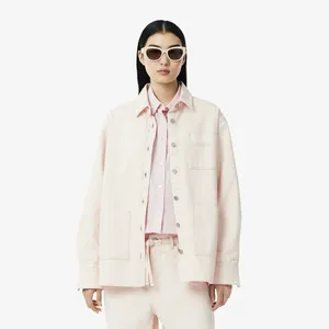 Женская джинсовая куртка Lacoste из органического хлопка, розовый, арт. BF2125