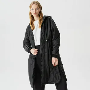 Женская длинная куртка Lacoste Regular Fit, черный, арт. BF0313