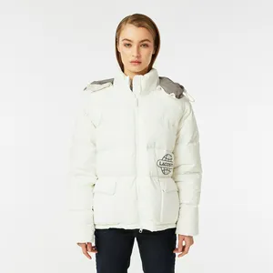 Женская утеплённая куртка Lacoste, белый, арт. BF2420