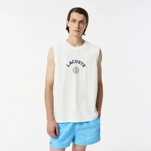 Мужской топ Lacoste из хлопка, белый, арт. TH0520