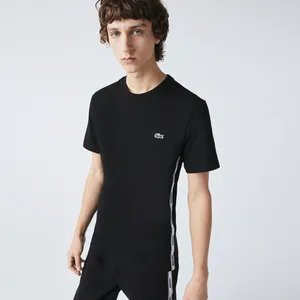 Мужская футболка Lacoste с круглым вырезом, черный, арт. TH1207