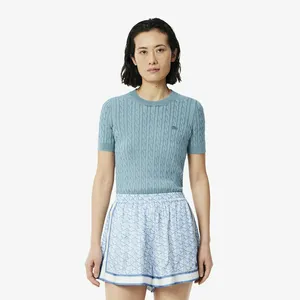Женский свитер Lacoste из органического хлопка, синий, арт. AF9277