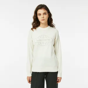 Женский свитер Lacoste с круглым вырезом, серый, арт. AF2407