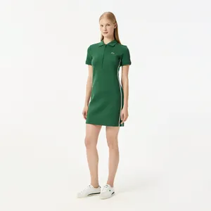 Женское платье Lacoste из эластичного хлопка, зеленый, арт. EF0512