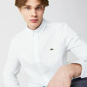 Мужская рубашка Lacoste Slim Fit, белый, арт. CH0316