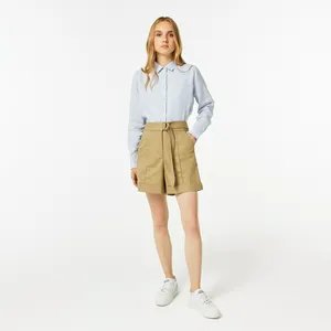 Женские шорты Lacoste с регулируемым поясом, бежевый, арт. FF0308