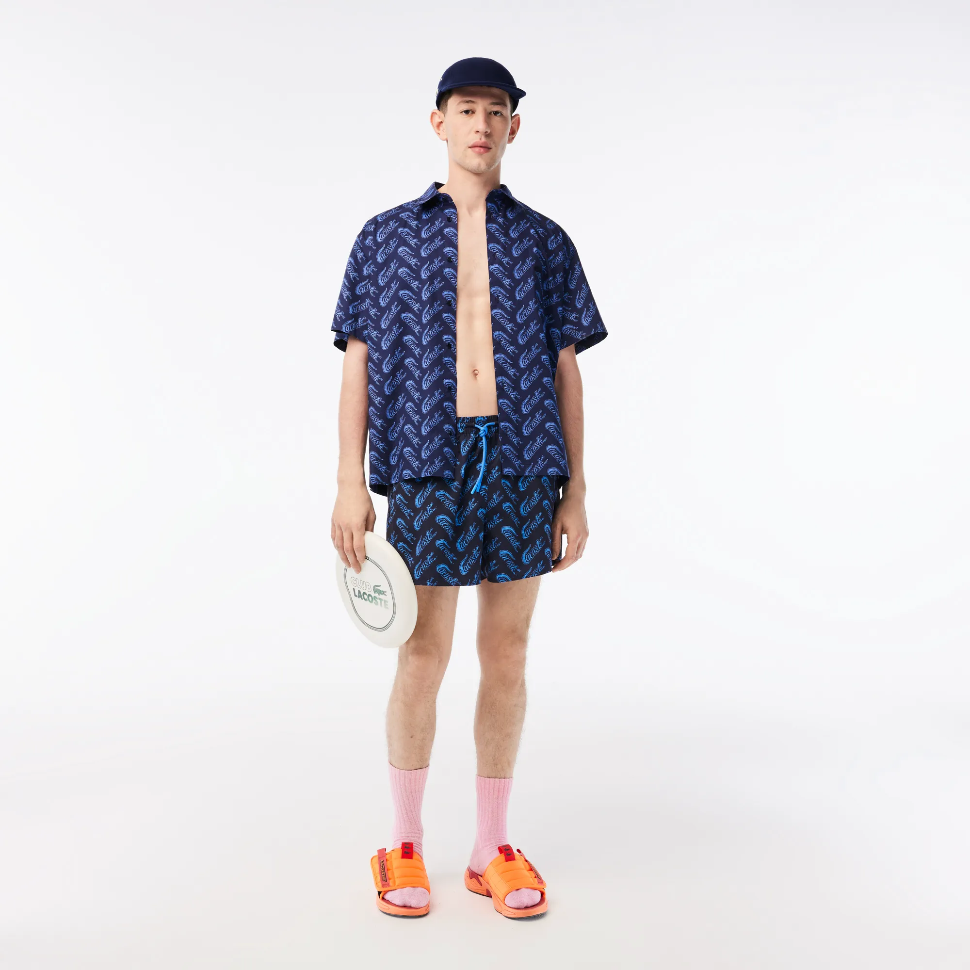 Мужские плавки Lacoste из переработанного полиэстера, синий, арт. MH5635