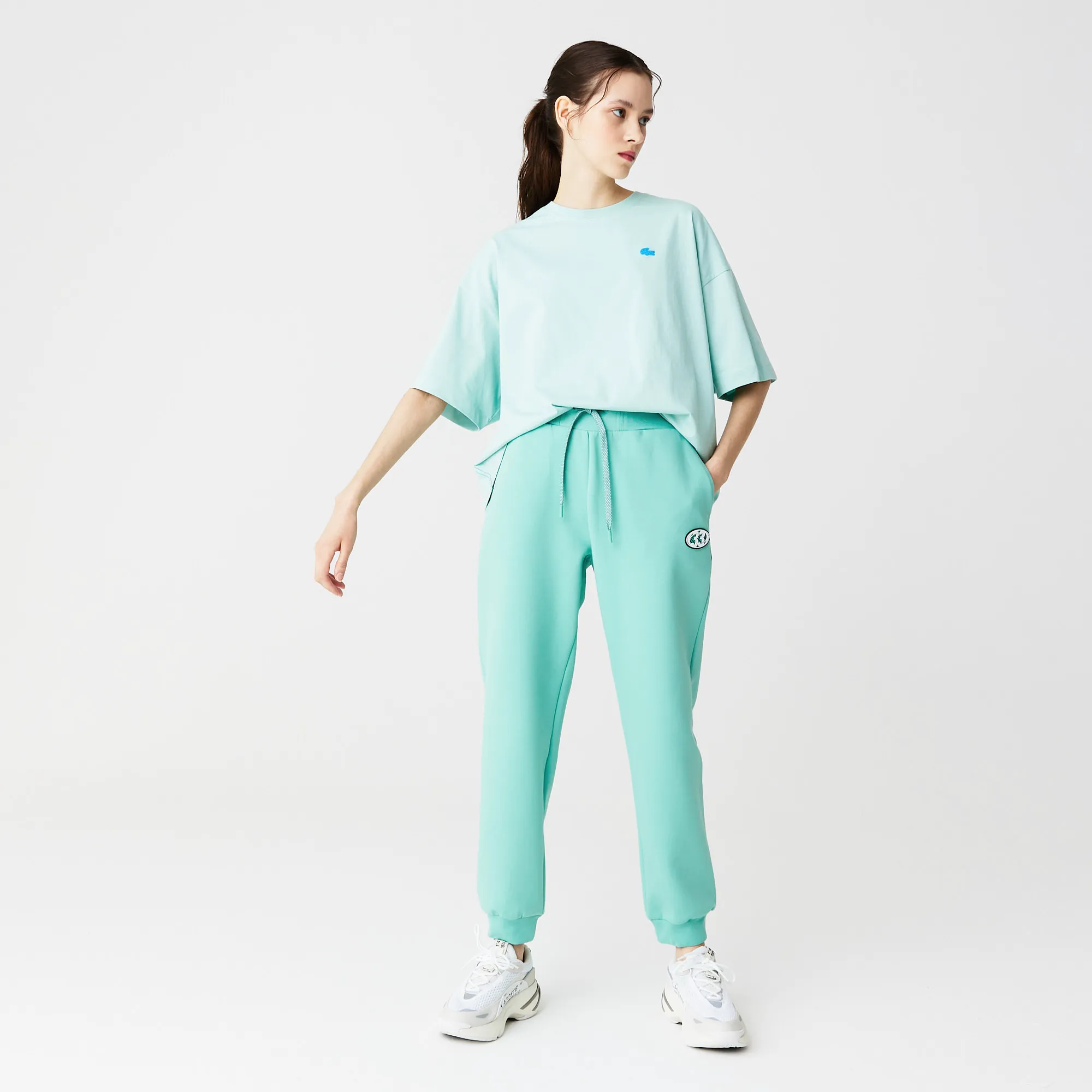 Женские спортивные брюки Lacoste Slim Fit, голубой, арт. XF0312