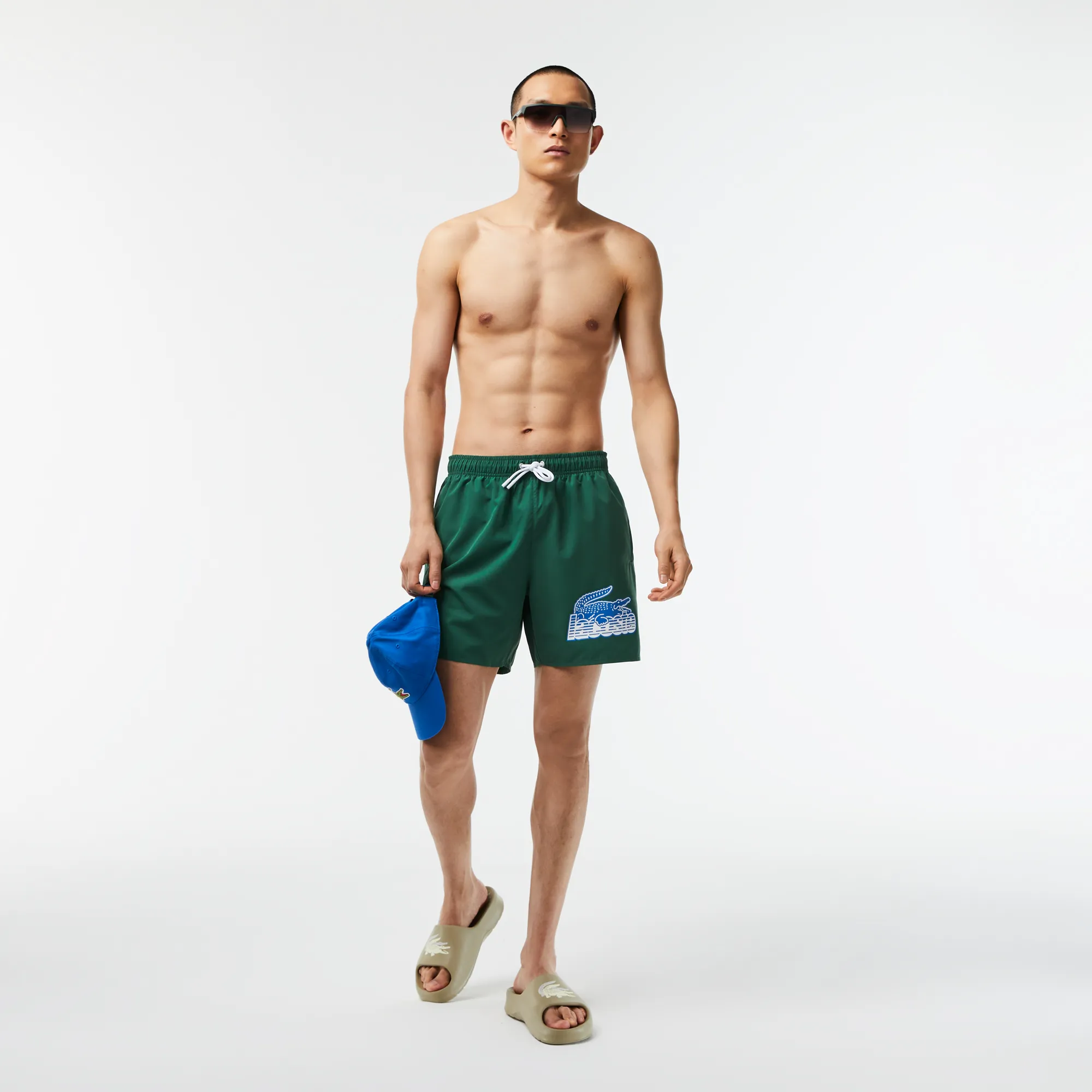 Мужские шорты для плавания Lacoste Quick Dry, зеленый, арт. MH5633
