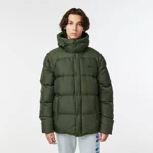 Мужская короткая куртка-пуховик Lacoste, зеленый, арт. BH2419