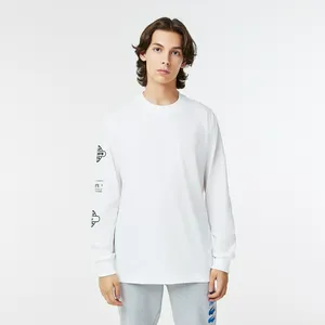 Мужская футболка Lacoste Regular Fit с длинным рукавом, белый, арт. TH2409
