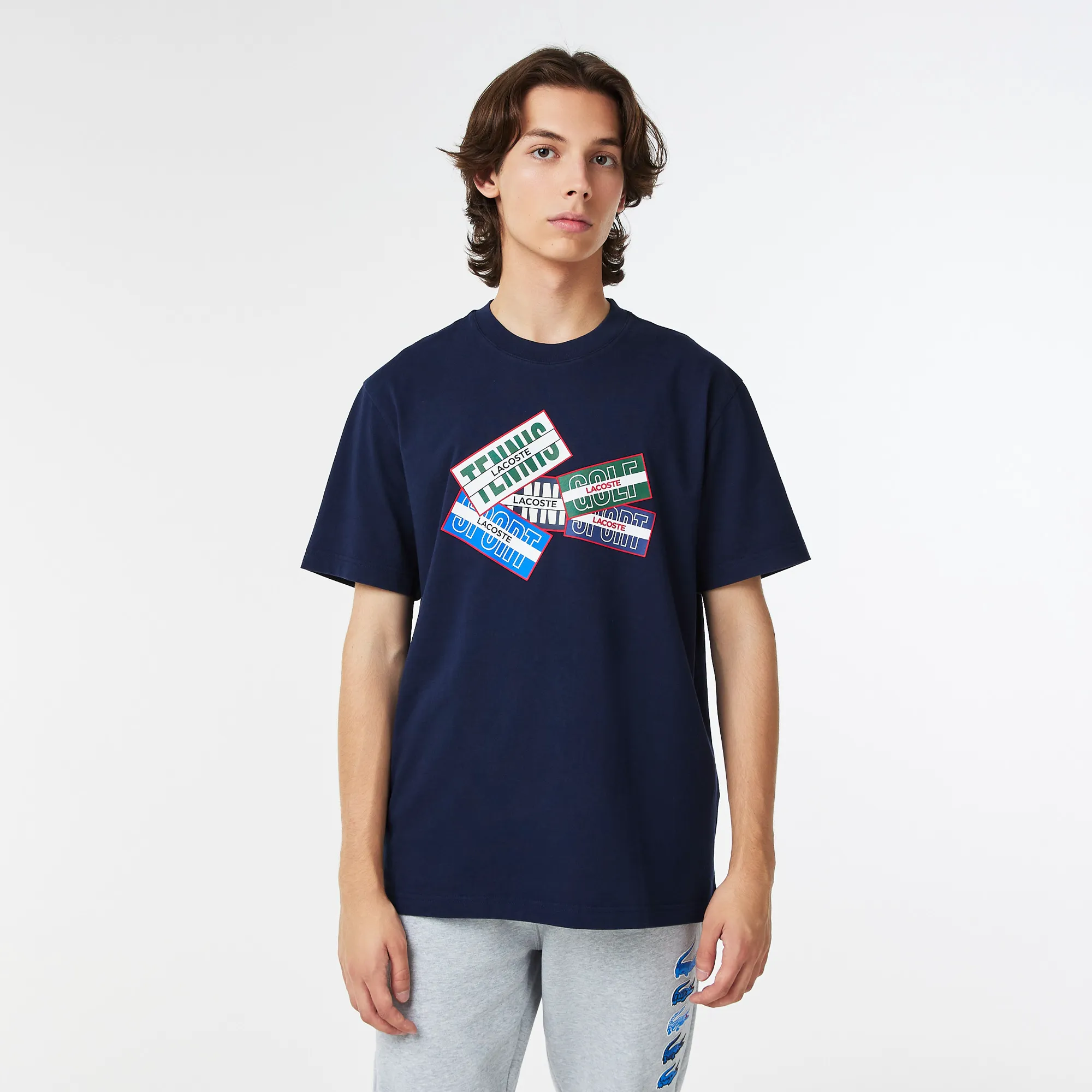 Мужская футболка Lacoste SPORT, синий, арт. TH2401