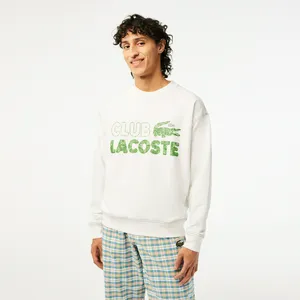 Мужская толстовка Lacoste Loose Fit, белый, арт. SH5453
