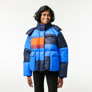 Пуховик Lacoste со съемным капюшоном, синий, арт. BF0742