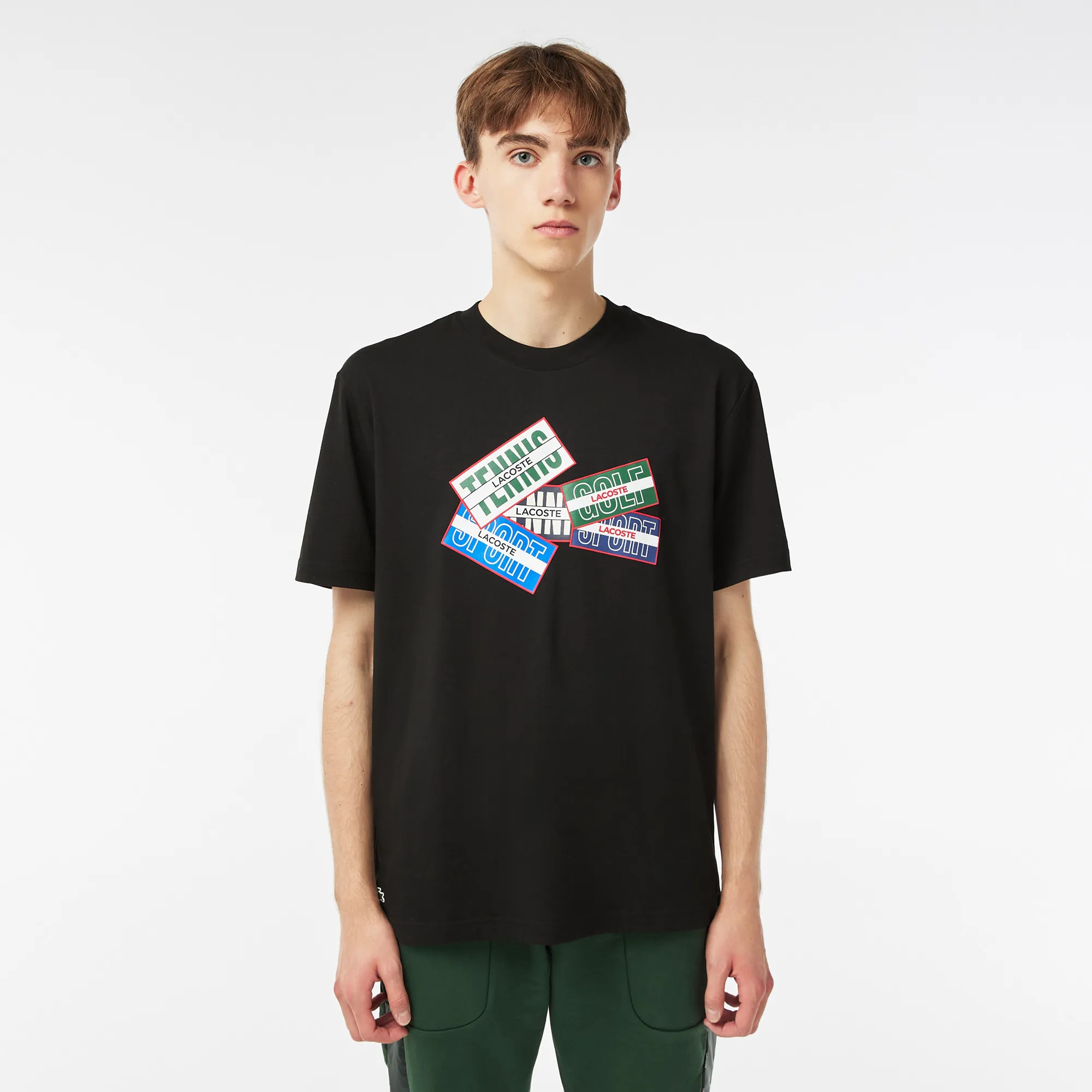 Мужская футболка Lacoste SPORT, черный, арт. TH2401
