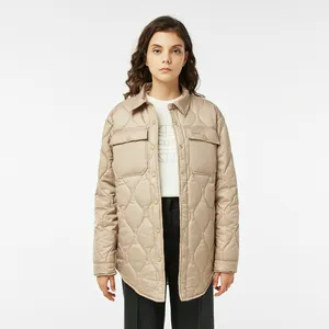 Женская стёганая куртка Lacoste, бежевый, арт. BF2415