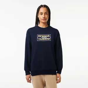 Женская толстовка Lacoste из органического хлопка, синий, арт. SF1605