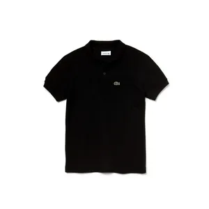 Детское поло Lacoste из хлопка Pique, черный, арт. PJ2909