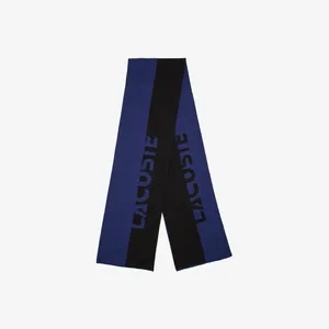 Шерстяной шарф Lacoste Unisex, синий, арт. RE2408