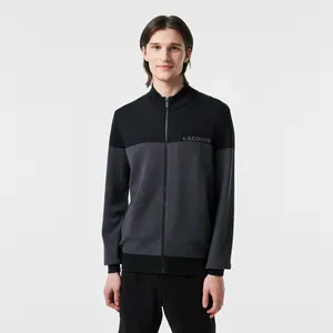 Мужской свитер Lacoste на молнии, серый, арт. AH2423