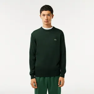 Мужской свитер Lacoste из органического хлопка, зеленый, арт. AH1985