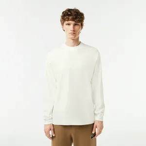 Мужская футболка - лонгслив Lacoste, белый, арт. TH2505
