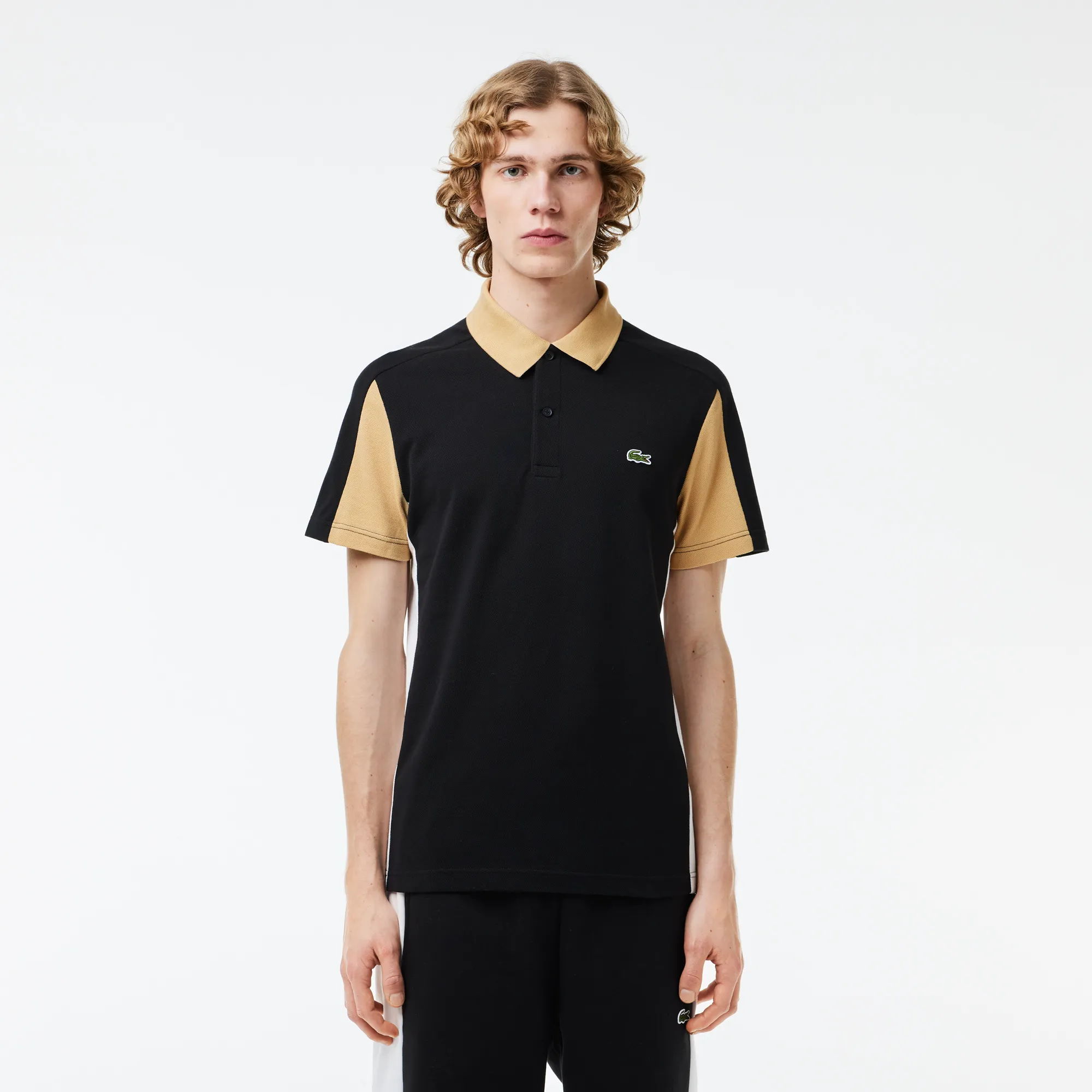 Мужское поло Lacoste из органического хлопка, черный, арт. PH1302