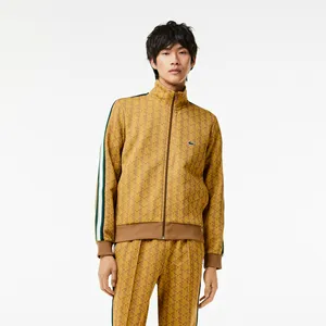 Мужская жаккардовая толстовка Lacoste PARIS с монограммой, желтый, арт. SH1368