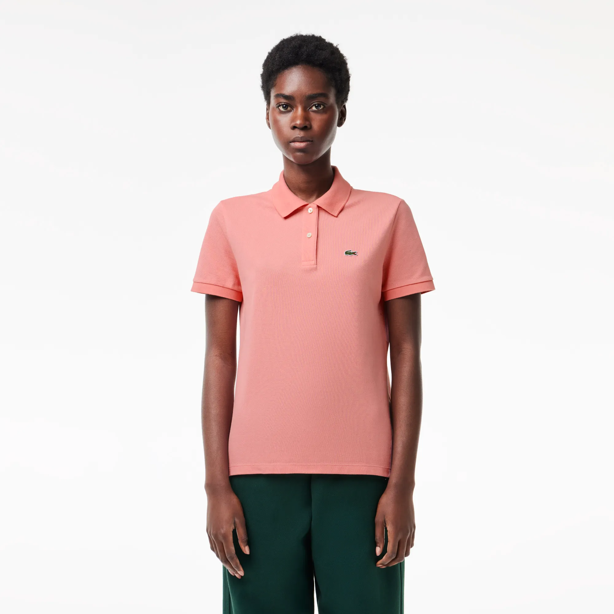 Женское поло Lacoste Classic Fit из хлопка Pique, розовый, арт. PF7839