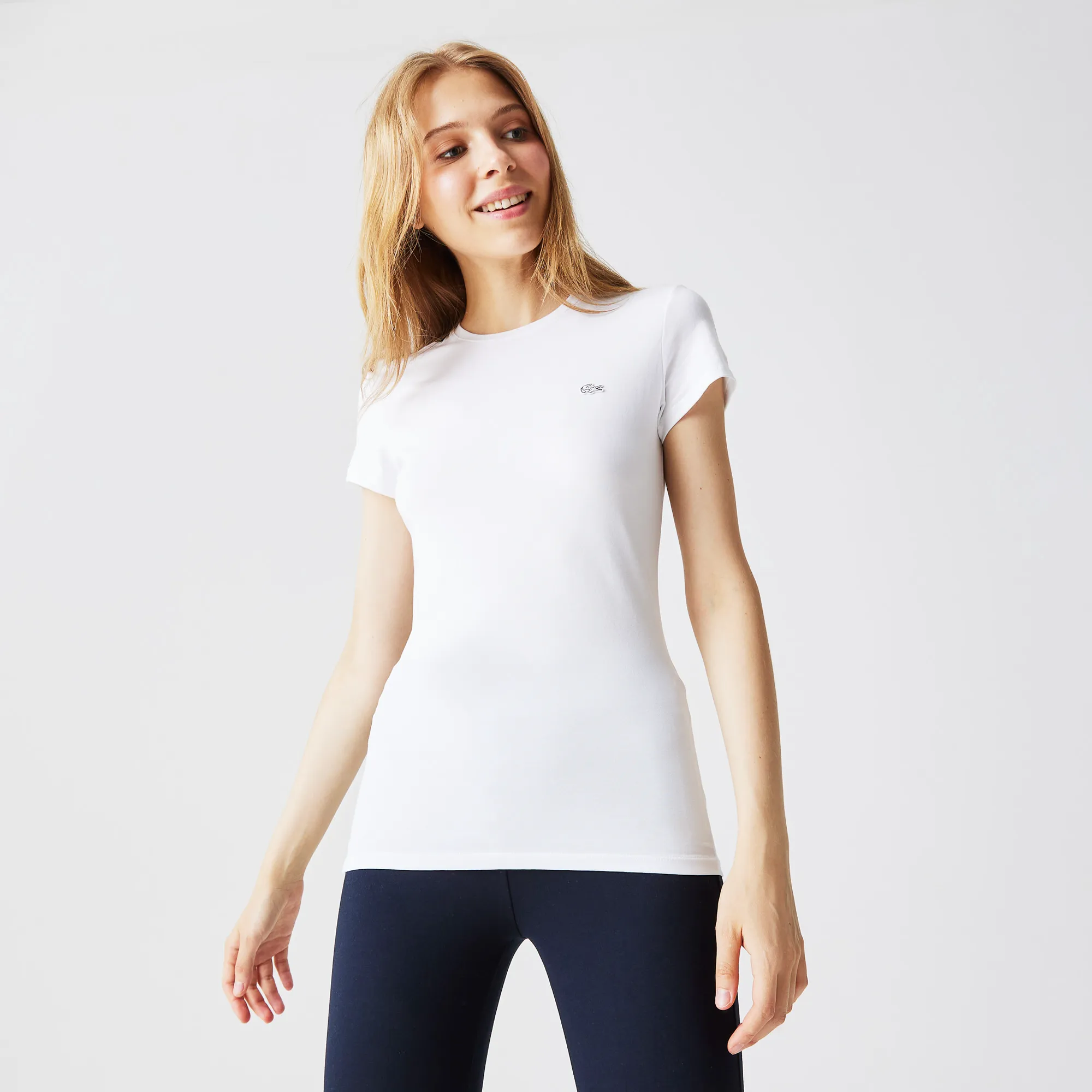 Женская футболка Lacoste Regular Fit, белый, арт. TF0641
