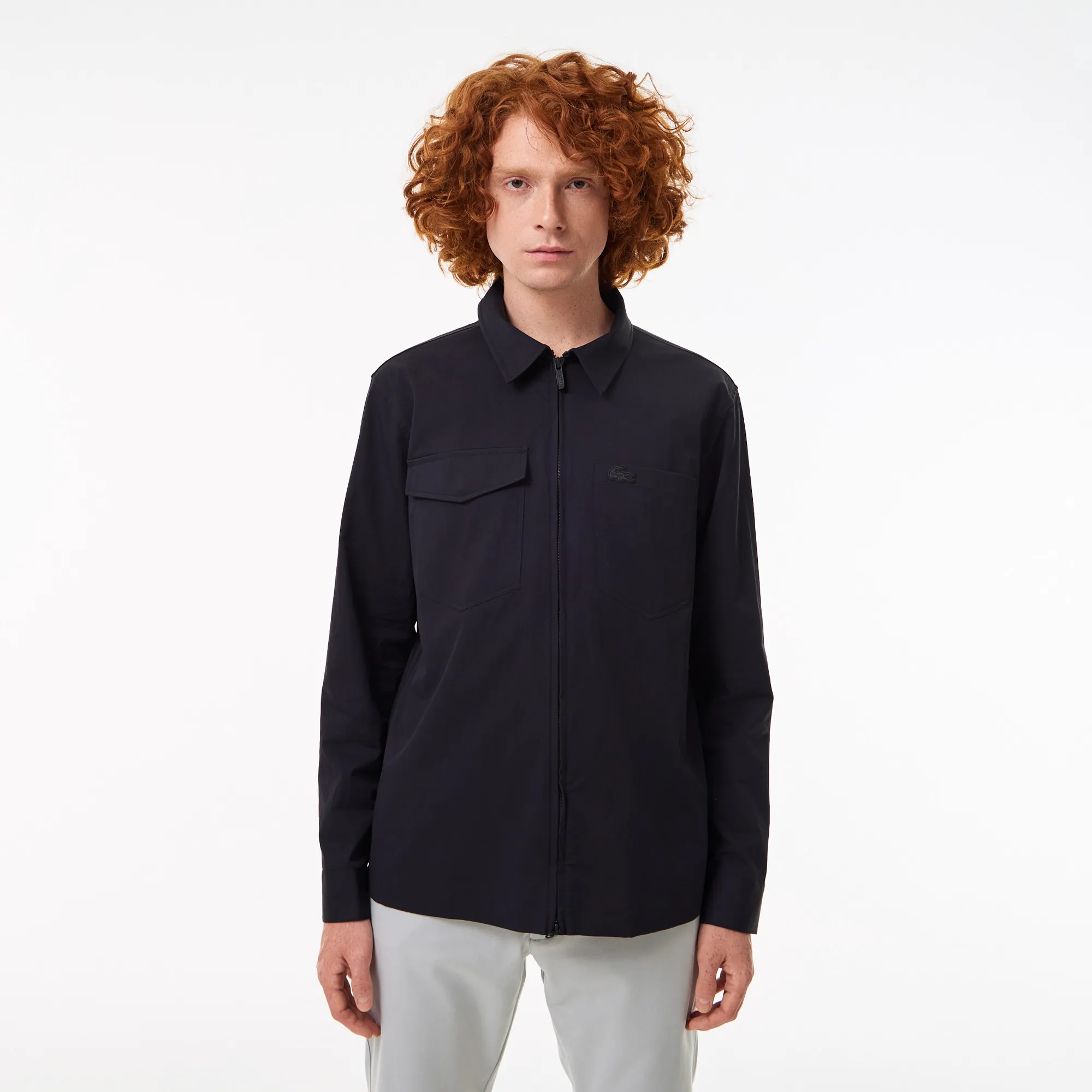 Мужская рубашка Lacoste Loose Fit, черный, арт. CH0414