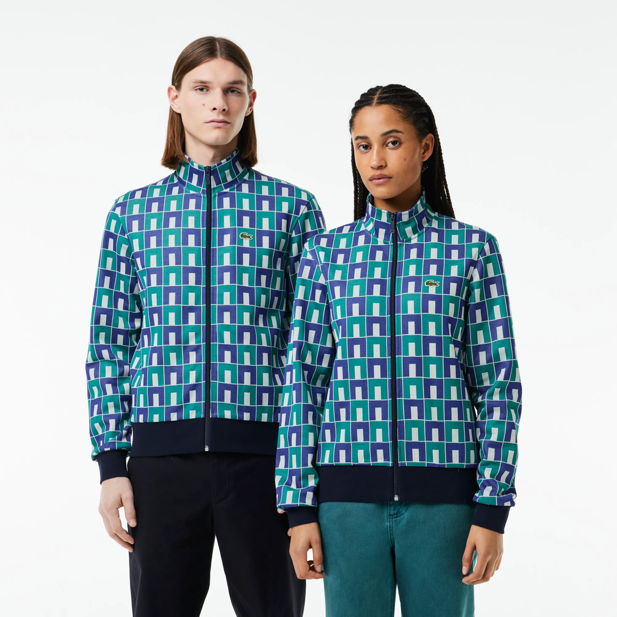 Толстовка Lacoste Unisex на молнии, разноцветный, арт. SH8646