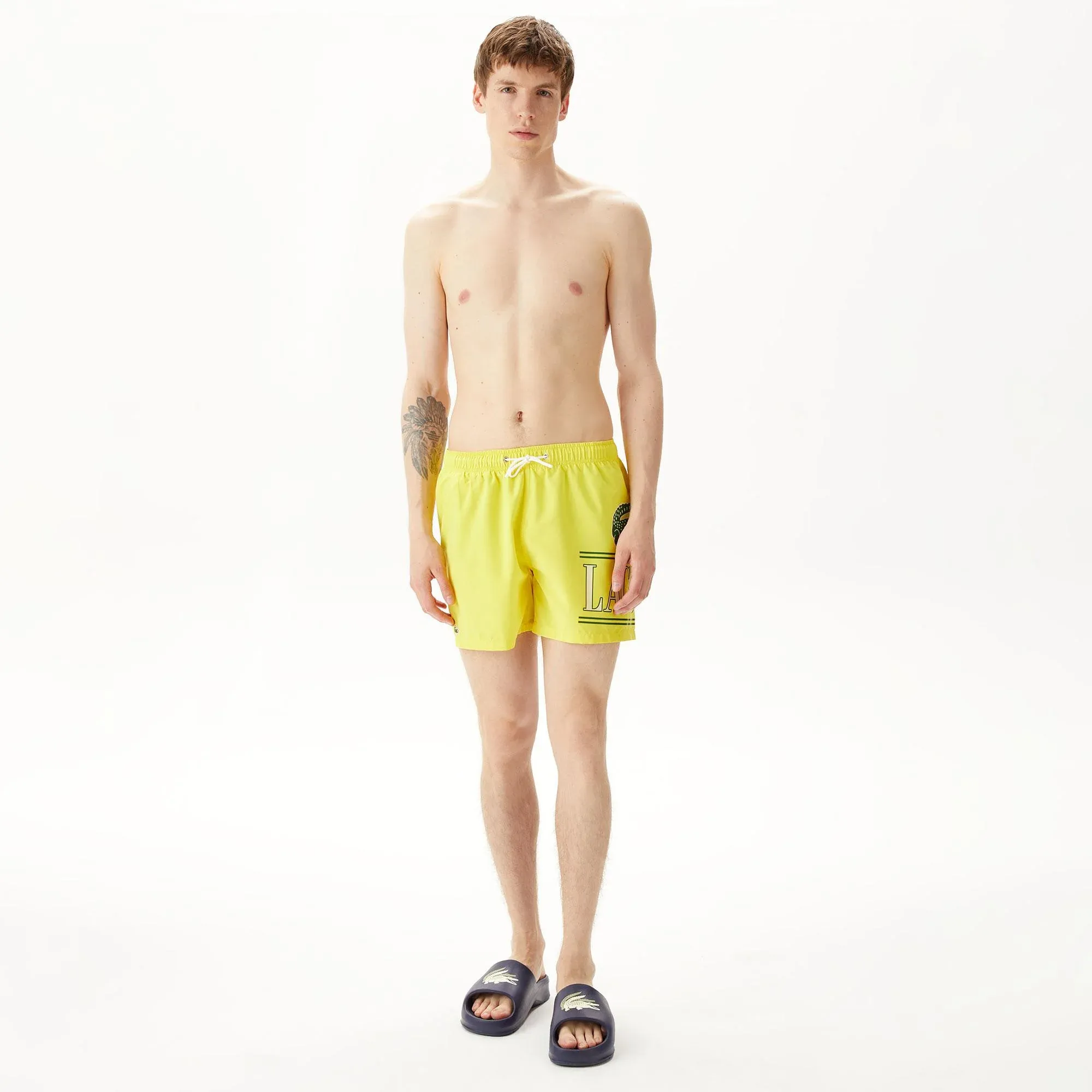 Мужские купальные шорты Lacoste, желтый, арт. MH0401