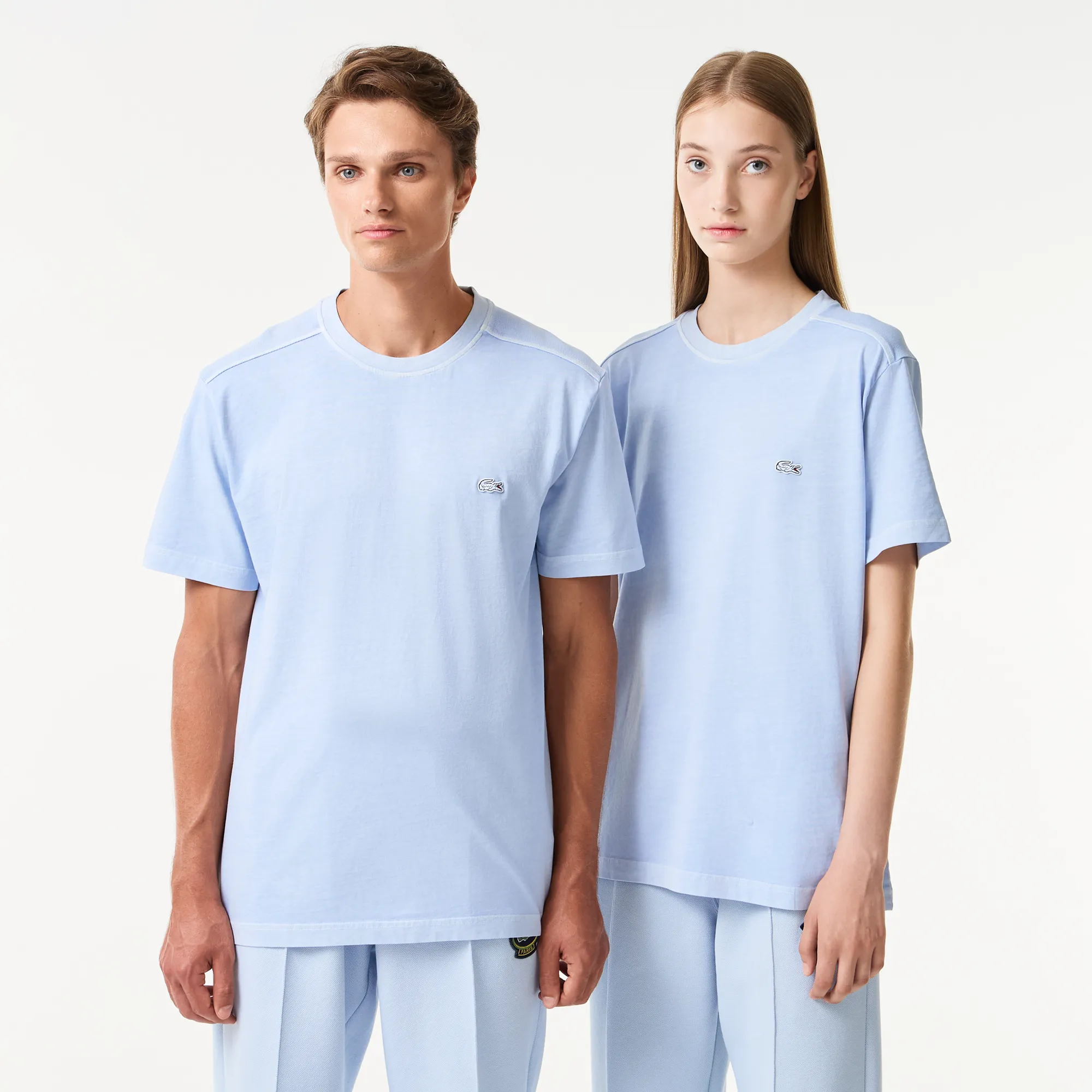 Мужская хлопковая футболка Lacoste, голубой, арт. TH0426