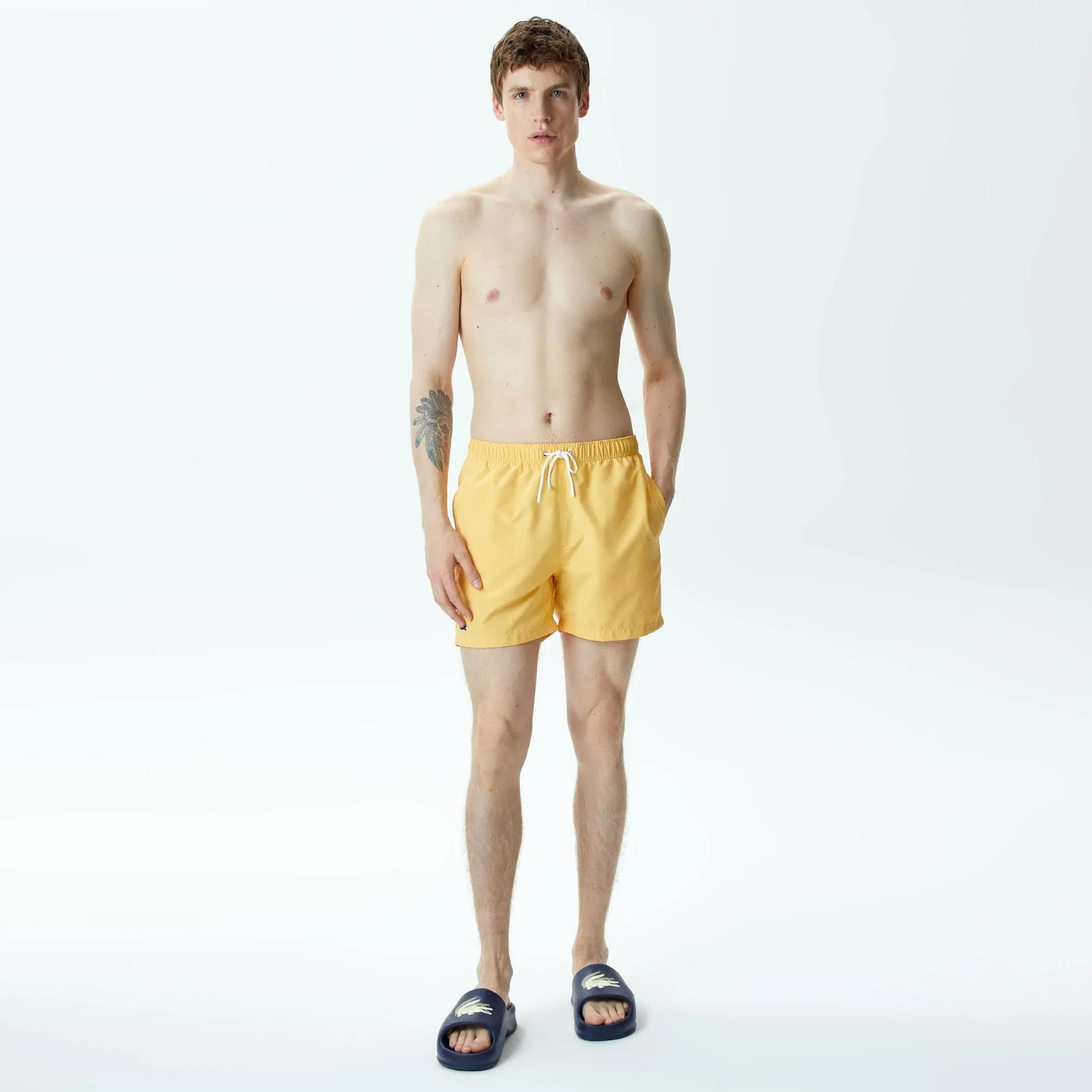 Мужские купальные шорты Lacoste, оранжевый, арт. MH0409