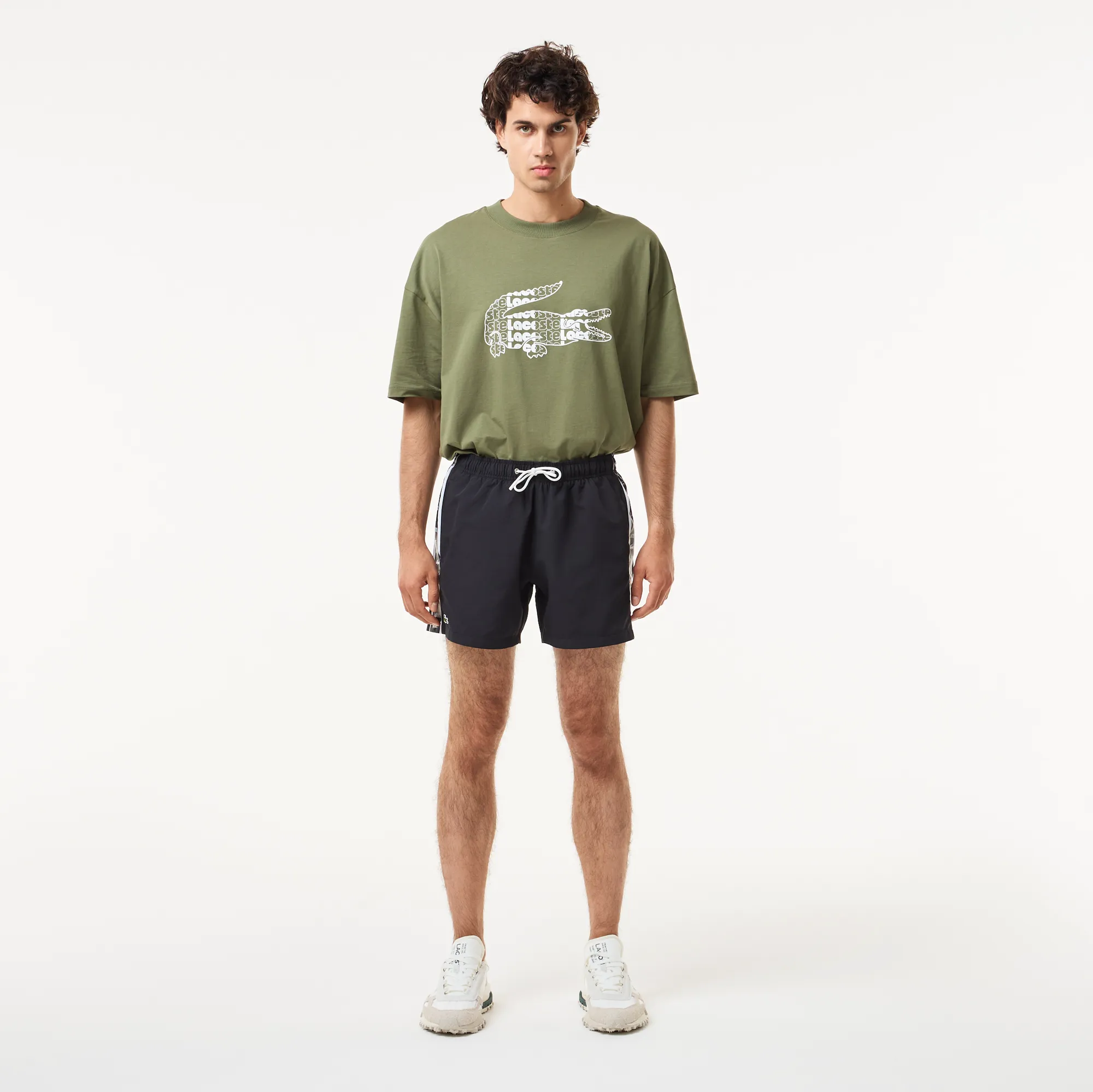 Мужские купальные шорты Lacoste, черный, арт. MH0402