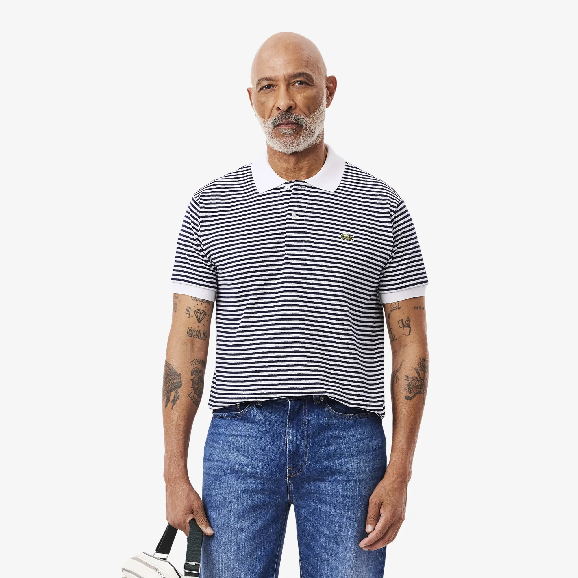 Мужское поло Lacoste L.12.12, белый, арт. PH9753