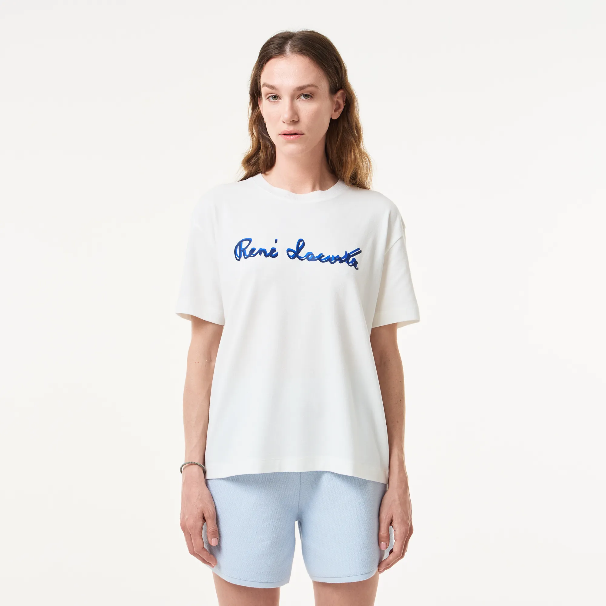 Женская футболка Lacoste, белый, арт. TF0411