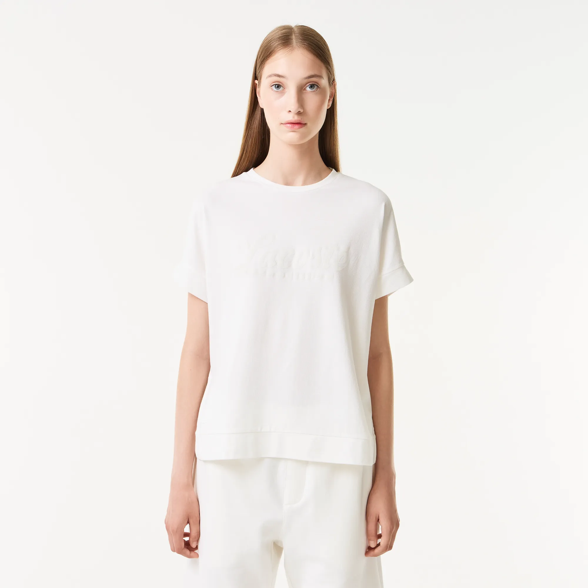 Женская футболка Lacoste, белый, арт. TF0403