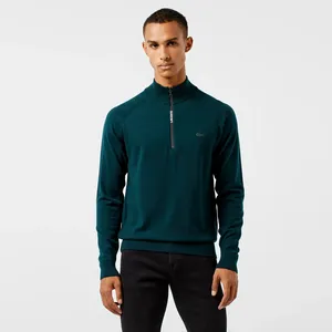 Мужской свитер Lacoste из шерсти и хлопка, синий, арт. AH2517